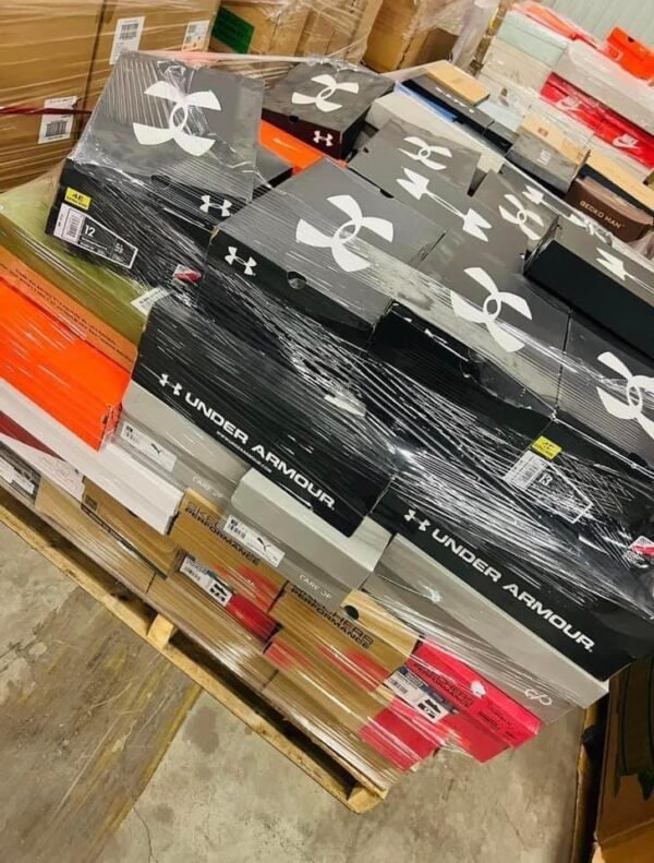 Bulk branded shoes pallets for sale
